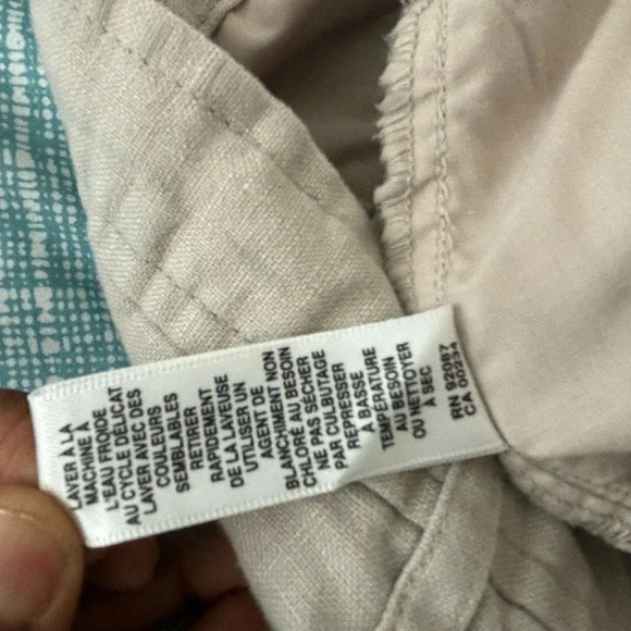 Saks fifth Avenue men’s 100% linen  shorts oatmeal size 38 - Picture 5 of 5